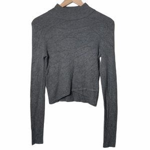 Express Cropped Turtleneck Sweater Size: Med